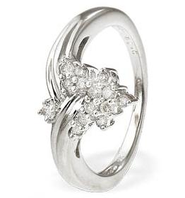 White Gold Diamond Ring (577)