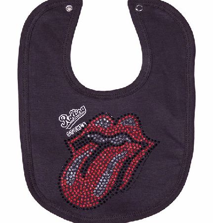 Kids Diamante Rolling Stones Bib