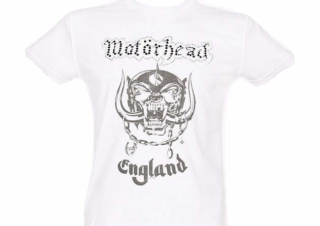 Mens Diamante Motorhead England White