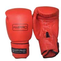 Ampro Fighter Sparring Gloves Blue 12oz