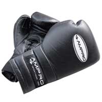 ampro Luxor Pro Spar Velcro and Lace Sparring Glove Black 14oz