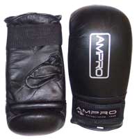 Ampro Velcro Moulded Bag Mitt Black Medium