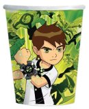 Ben 10 Party Cups - 8 Ben 10 Paper Party Cups