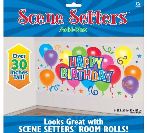 Amscan International Happy Birthday Scene Setter