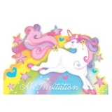 Unicorn Magic Postcard Invites