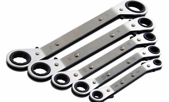 Am-Tech Offset Ring Ratchet Spanner (5 Pieces)