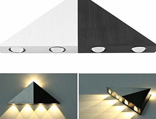 Amzdeal Modern 5W High Power 5 LED Up Down Wall Lamp Spot Light Sconce Lighting (Warm White)