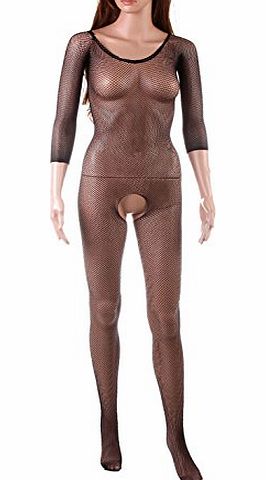 ANDI ROSE Sexy Women Lingerie Onesies Leotard Corset Bodystockings Bodysuits (1424 Black)