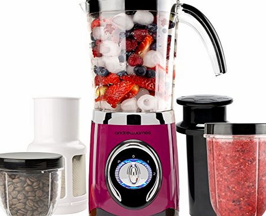 Plum 4 in 1 Multifunctional 1 Litre Smoothie Maker, 1.5 litre Blender, Grinder And Juicer - Includes 2 Year Warranty