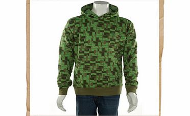 Chimp AOP Hoody Loden Green