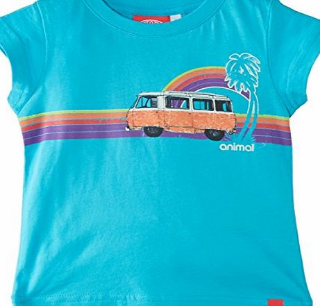 Animal Girls Amelle T-Shirt, Scuba Blue, 11-12 Years (Manufacturer Size:Medium)