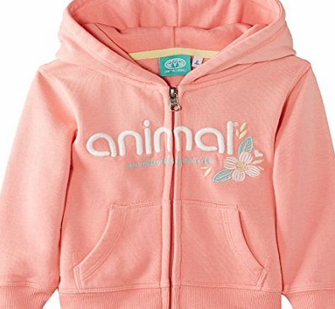 Animal Girls Sellena Hoodie, Orange (Peach), 3 Years (Manufacturer Size:3/4)