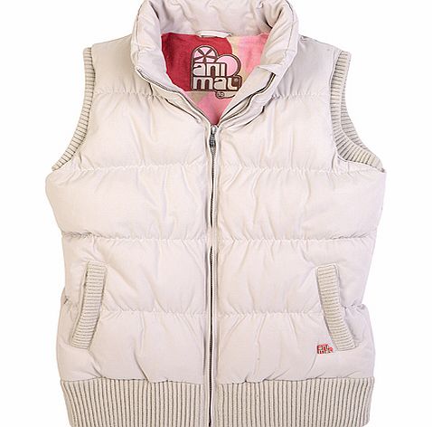 Animal Ladies Animal Boxwood Gilet D46 Pumice Stone