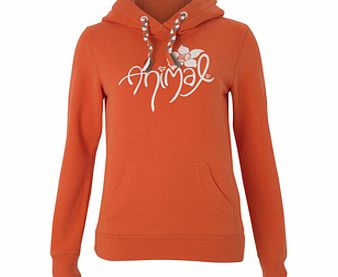 Ladies Animal Rome Hoody. Flamingo