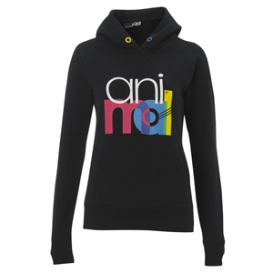 Animal Ladies Ladies Animal Roscoe Logo Hoody. Black