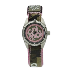 Animal Ladies Ladies Animal Snap 2 Watch. Camo Pink