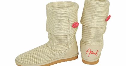 Ladies Animal West Bay Boot. Natural