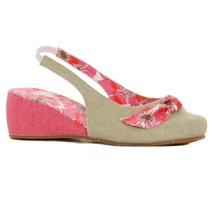 Spring Espadrille wedge - Azalea