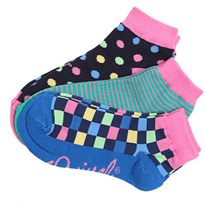 Waneta 3 Pack trainer sock -