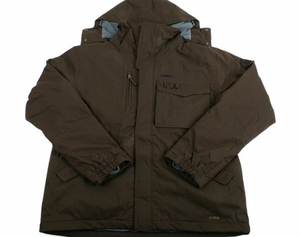 Animal Mens Animal Caddy Tech Jacket 200 Chocolate Brown