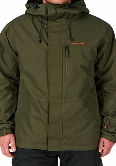 Animal Mens Animal Glided Snow Jacket - Olive