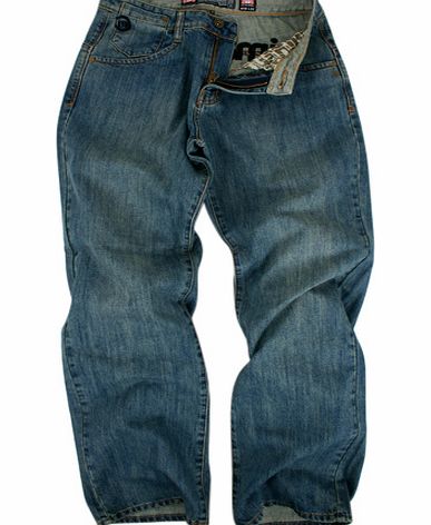 Animal Mens Animal Guppy Jean 800 Mid Wash