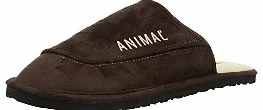 Animal Mens Halfpipe Slippers FM4WE015 Dark Bro 10 UK, 44.5 EU