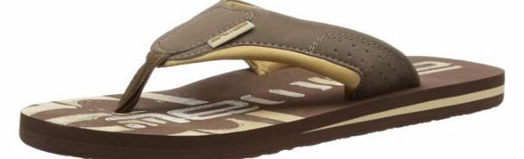 Mens Jekyl Logo Thong Sandals FM4SE027-011 Brown 7 UK, 40.5 EU