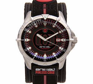 Animal Mens Mens Animal Cyclone Watch. Black Red