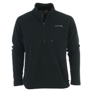 Mens Animal Danube 1/4 Zip Fleece. Black