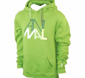 Mens Animal Hang Loose Logo Hoody. Kiwi