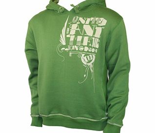 Mens Animal Heather Hoody. Elm Green