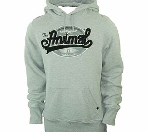 Mens Animal Hella Delux Hoody. Grey Marle