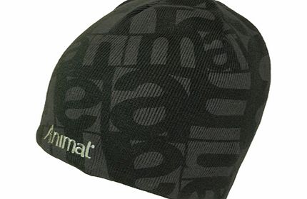 Mens Animal Macleay Beanie. Black