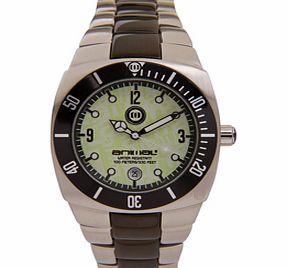 Animal Mens Mens Animal Surf Master Watch. Silver