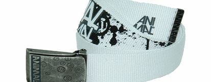 Mens Animal Tyler Corporate Webbing Belt. White