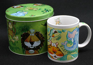 Animal Mug in a Tin