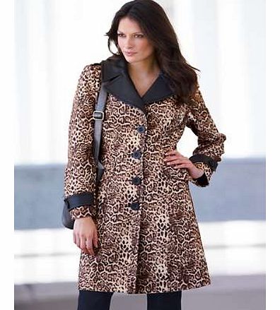 Print Fit  Flare Coat