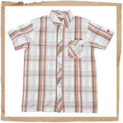 Silver Check Shirt White