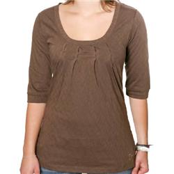 Womens Amethyst T-Shirt - Chocolate Brown