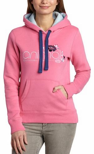 Animal Womens Rabala Long Sleeve Hoodie, Carnation Pink, Size 10