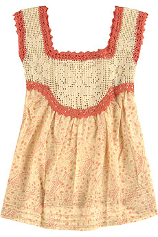 Anna Sui Crochet panel top