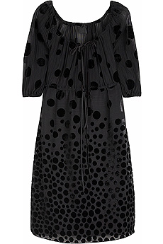 Velvet dot dress