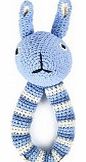 Anne-Claire Petit Rabbit rattle Light blue `One size