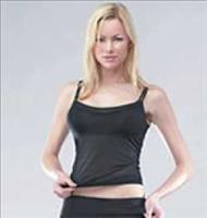 Anniluce :Mesh Top With Support Bra - Medium-Black