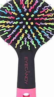 Anself Rainbow Volume S Brush Hair Curl Magic Accessory Perm Wave Straight Beauty Comb Hair Comb with Mirror