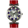 Antica Murrina Veneziana San Marco Red Watch with Glass Pattern