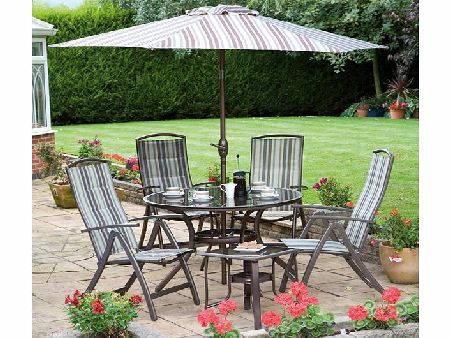 Antigua Striped Reclining Garden Furniture