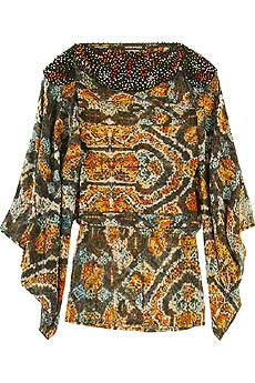 Africa Silk Square Top