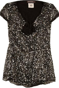 Corinne sequin top